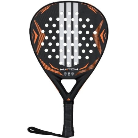Pala de Pádel Adidas Match 3.5 2026/ Negra y Naranja | TecnoSoft art adi pala20pad20match20orbk203205 1