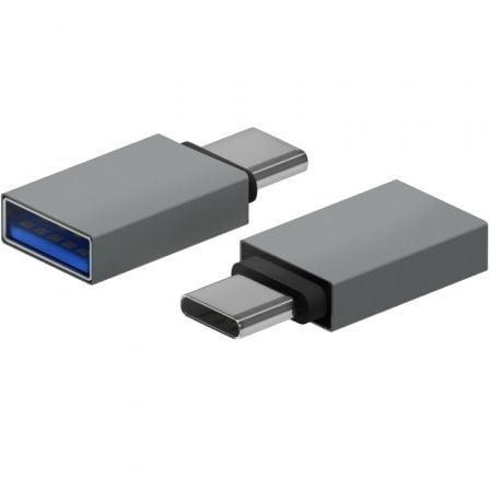 Adaptador USB 3.2 Aisens A108-0718/ USB Hembra – USB Tipo-C Macho/ Gris | TecnoSoft art ais adp20a108 0718 1