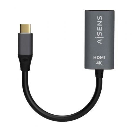 Conversor HDMI 4K 60Hz Aisens A109-0683/ HDMI Hembra – USB Tipo-C Macho/ 15cm/ Gris | TecnoSoft art ais adp20a109 0683 1