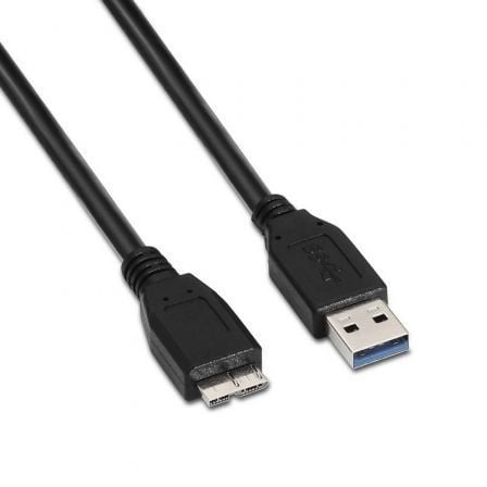 Cable USB 3.0 Aisens A105-0044/ USB Macho – MicroUSB Macho/ 5Gbps/ 2m/ Negro | TecnoSoft art ais cab20a105 0044 1