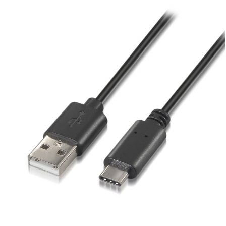 Cable USB 2.0 Tipo-C Aisens A107-0050/ USB Tipo-C Macho – USB Macho/ 480Mbps/ 50cm/ Negro | TecnoSoft art ais cab20a107 0050 1