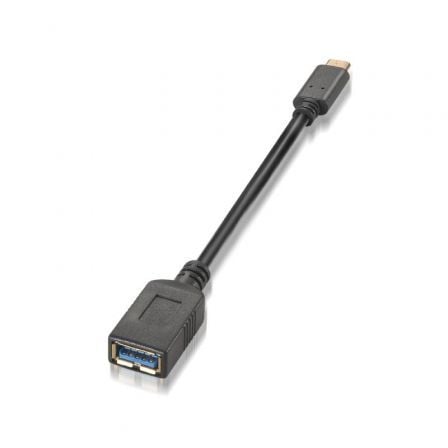 Cable USB 3.1 Tipo-C Aisens A107-0062/ USB Tipo-C Macho – USB Hembra/ 5Gbps/ 15cm/ Negro | TecnoSoft art ais cab20a107 0062 1