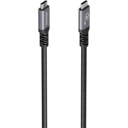 Cable USB 3.2 Tipo-C Aisens A107-0991/ USB Tipo-C Macho – USB Tipo-C Macho/ Hasta 60W/ 5Gbps/ 7m/ Negro | TecnoSoft art ais cab20a107 0991 1