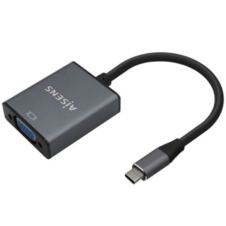 Conversor Aisens A109-0691/ USB Tipo-C Macho – VGA Hembra/ Hasta 27W/ 1250Mbps/ 15cm/ Gris | TecnoSoft art ais cab20a109 0691 1
