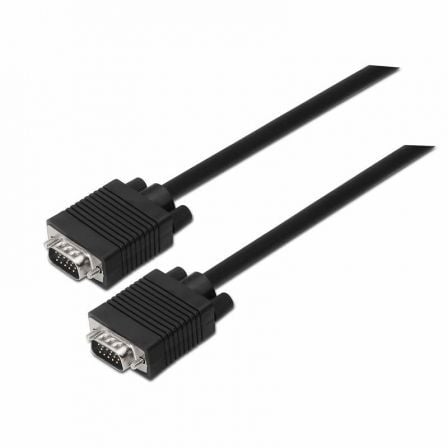 Cable SVGA Aisens A113-0070/ VGA Macho – VGA Macho/ Hasta 3W/ 10Mbps/ 5m/ Negro | TecnoSoft art ais cab20a113 0070 1