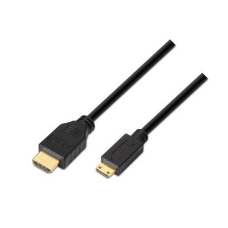 Cable HDMI Aisens A119-0115/ HDMI Macho – Mini HDMI Macho/ Hasta 10W/ 720Mbps/ 3m/ Negro | TecnoSoft art ais cab20a119 0115 1