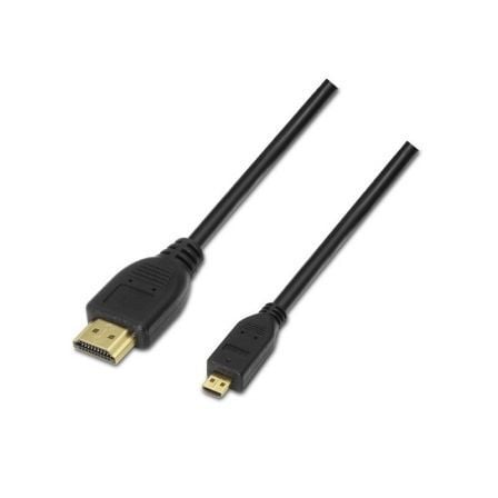 Cable Micro HDMI Aisens A119-0117/ HDMI Macho – Micro HDMI Macho/ Hasta 10W/ 720Mbps/ 1.8m/ Negro | TecnoSoft art ais cab20a119 0117 1