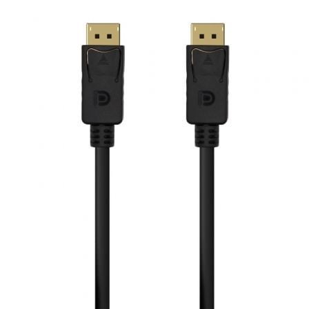 Cable DisplayPort 1.2 4K Aisens A124-0548/ DisplayPort Macho – DisplayPort Macho/ Hasta 5W/ 2300Mbps/ 50cm/ Negro | TecnoSoft art ais cab20a124 0548 1