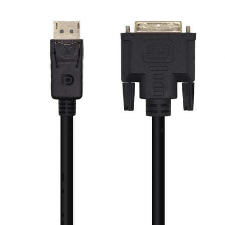 Cable Conversor Aisens A125-0463/ DisplayPort Macho – DVI Macho/ Hasta 5W/ 2300Mbps/ 3m/ Negro | TecnoSoft art ais cab20a125 0463 1