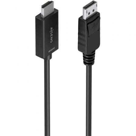 Cable Conversor Aisens A125-0894/ DisplayPort Macho – HDMI 4K Macho/ 2m/ Negro | TecnoSoft art ais cab20a125 0894 1