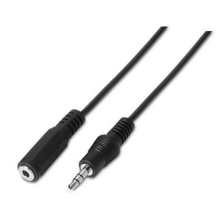 Cable Estéreo Aisens A128-0145/ Jack 3.5 Macho – Jack 3.5 Hembra/ Hasta 0.1W/ 1.5m/ Negro | TecnoSoft art ais cab20a128 0145 1