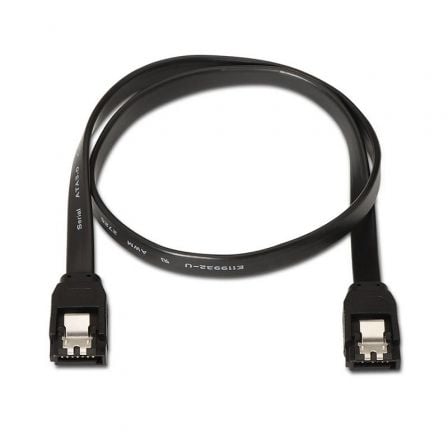 Cable SATA III Aisens A130-0157/ SATA Hembra – SATA Hembra/ Hasta 0.1W/ 768Mbps/ 50cm/ Negro | TecnoSoft art ais cab20a130 0157 1