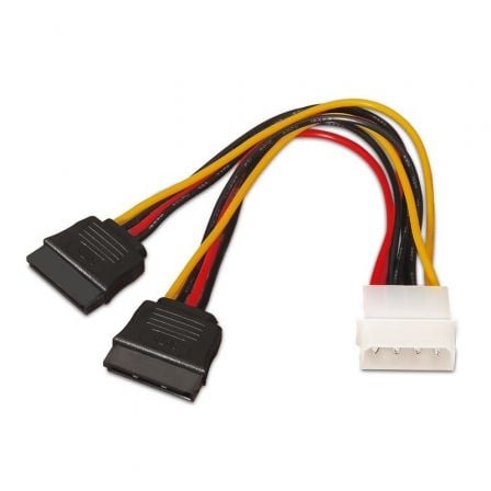 Cable Duplicador de Alimentación Aisens A131-0161/ Molex 4 PIN Macho – 2x SATA Hembra/ Hasta 54W/ 20cm | TecnoSoft art ais cab20a131 0161 1
