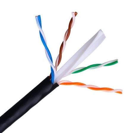 Bobina de Cable RJ45 para Exteriores UTP Aisens A135-0263 Cat.6/ 100m/ Impermeable/ Negro | TecnoSoft art ais cab20a135 0263 1