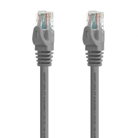 Cable de Red RJ45 UTP Aisens A145-0324 Cat.6A/ 25cm/ Gris | TecnoSoft art ais cab20a145 0324 1