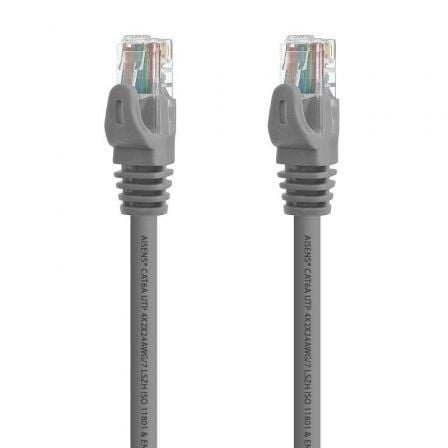 Cable de Red RJ45 UTP Aisens A145-0327 Cat.6A/ 2m/ Gris | TecnoSoft art ais cab20a145 0327 1