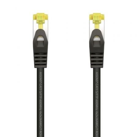 Cable de Red RJ45 SFTP Aisens A146-0486 Cat.7/ 1m/ Negro | TecnoSoft art ais cab20a146 0486 1