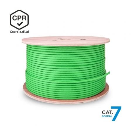 Bobina de Cable RJ45 SFTP AWG23 LSZH CPR Cca Aisens A146-0667 Cat.7/ 305m/ Verde | TecnoSoft art ais cab20a146 0667 1