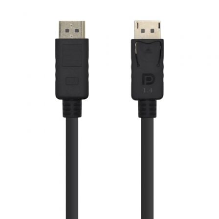 Cable DisplayPort 1.4 8K Aisens A149-0389/ DisplayPort Macho – DisplayPort Macho/ 80cm/ Negro | TecnoSoft art ais cab20a149 0389 1