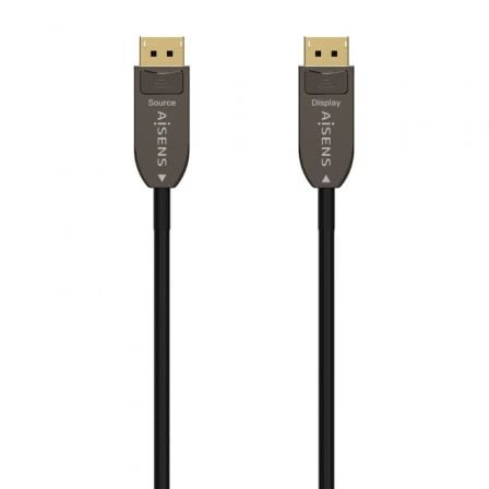 Cable DisplayPort 1.4 AOC 8K Aisens A155-0607/ DisplayPort Macho – DisplayPort Macho/ 15m/ Negro | TecnoSoft art ais cab20a155 0607 1