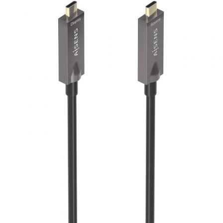 Cable USB 3.1 Tipo-C Aisens AOC A157-0883/ USB Tipo-C Macho – USB Tipo-C Macho/ Hasta 60W/ 10Gbps/ 15m/ Negro | TecnoSoft art ais cab20a157 0883 1