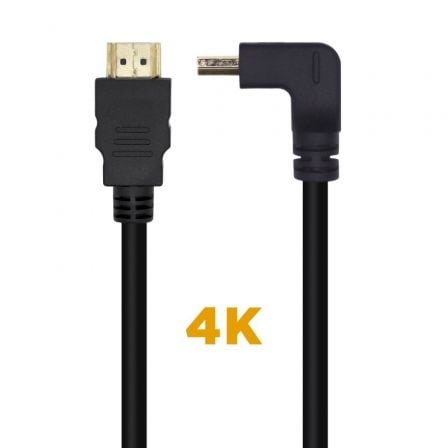 Cable HDMI 2.0 4K Aisens A120-0456/ HDMI Macho – HDMI Macho/ 1m/ Negro | TecnoSoft art ais cab20hdmi20a120 0456 1