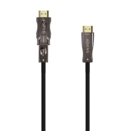 Cable HDMI 2.1 AOC 8K Desmontable Aisens A153-0644/ HDMI Macho / D Macho – HDMI Macho/ 15m/ Negro | TecnoSoft art ais cab20hdmi20a153 0644 1