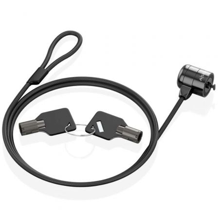Cable de Seguridad para Portátiles Aisens ASLK-D40K04-BK/ 1.5m | TecnoSoft art ais cab20seg20aslk d40k04 bk 1