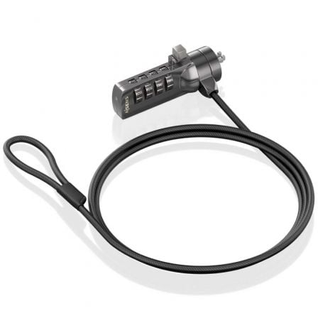 Cable de Seguridad para Portátiles Aisens ASLK-D40N03-BK/ 1.5m | TecnoSoft art ais cab20seg20aslk d40n03 bk 1