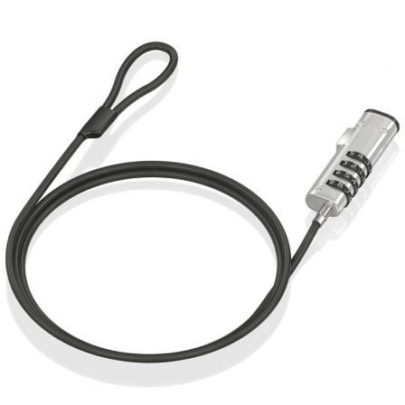 Cable de Seguridad Tipo NANO para Portátiles Aisens ASLK-D50N05-BK/ 1.5m | TecnoSoft art ais cab20seg20aslk d50n05 bk 1