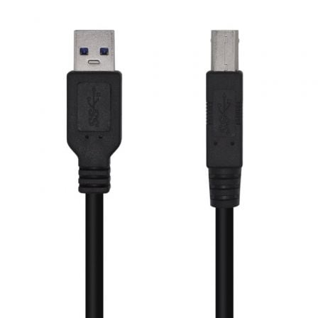 Cable USB 3.0 Impresora Aisens A105-0444/ USB Tipo-B Macho – USB Macho/ 5Gbps/ 2m/ Negro | TecnoSoft art ais cab20usb20a105 0444 1