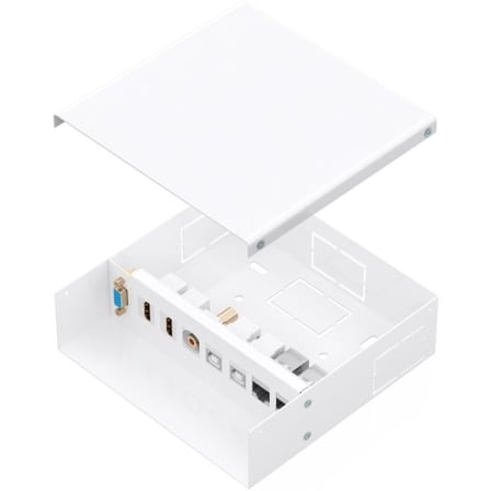 Caja de Conexiones Aisens A127-1031/ VGA – 2x HDMI – Jack 3.5 – 2x USB-B – 2x RJ45 | TecnoSoft art ais caja20a127 1031 1