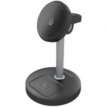 Base de carga Inalámbrica Aisens ASCH-15W3WC066-BK/ 15W/ Negro | TecnoSoft art ais car asch 15w3wc066 bk 1