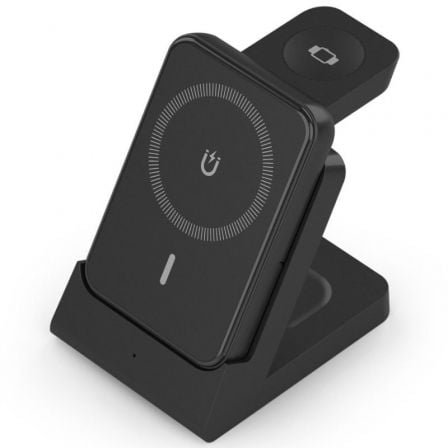 Base de carga Inalámbrica Aisens ASCH-15W4WC064-BK/ 15W/ Negro | TecnoSoft art ais car20asch 15w4wc064 bk 1