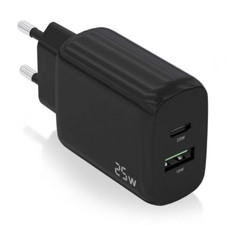 Cargador de Pared Aisens A110-0759/ 1xUSB Tipo-C/ 1xUSB/ 25W | TecnoSoft art ais carga20a110 0759 1