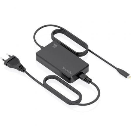 Cargador Sobremesa GaN Aisens ASCH-1PD65D068-BK/ 1xUSB Tipo-C/ 65W | TecnoSoft art ais carga20asch 1pd65d068 bk 1