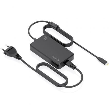 Cargador de Portátil GaN Aisens ASCH-1PD90D069-BK/ 1xUSB Tipo-C/ 90W/ Automático/ Voltaje 5-20V | TecnoSoft art ais carga20asch 1pd90d069 bk 1