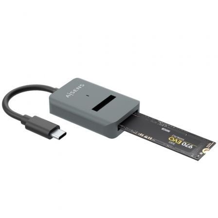Dock USB Tipo-C para SSD M2 SATA/NVMe Aisens ASUC-M2D012-GR/ Gris | TecnoSoft art ais dock20m220asuc m2d012 gr 1