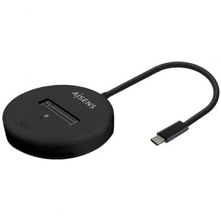 Dock USB Tipo-C para SSD M2 SATA/NVMe Aisens ASUC-M2D013-BK/ Negro | TecnoSoft art ais dock20m220asuc m2d013 bk 1