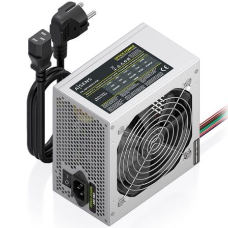 Fuente de Alimentación Aisens ASPC-500ATX-PSE/ 500W/ Ventilador 12cm | TecnoSoft art ais fuente20aspc 500atx pse 1