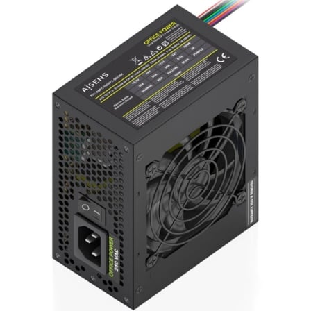 Fuente de Alimentación SFX Aisens ASPC-500SFX-SEOBK/ 500W/ Ventilador 8cm | TecnoSoft art ais fuente20aspc 500sfx seobk 1