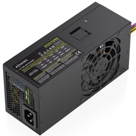 Fuente de Alimentación TFX Aisens ASPC-500TFX-SEOBK/ 500W/ Ventilador 8cm | TecnoSoft art ais fuente20aspc 500tfx seobk 1
