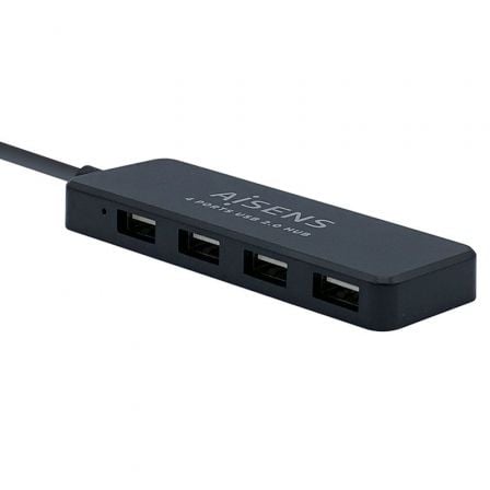 Hub USB 2.0 Aisens A104-0402/ 4xUSB | TecnoSoft art ais hub20a104 0402 1