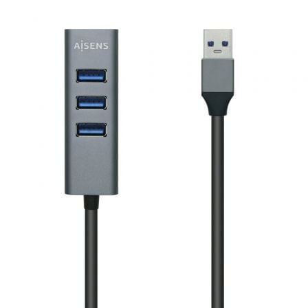 Hub USB 3.0 Aisens A106-0507/ 4xUSB/ Gris | TecnoSoft art ais hub20a106 0507 1