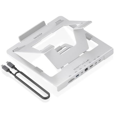 Soporte de Sobremesa – Docking USB Tipo-C Aisens ASUC-7P045-GR/ 1xUSB/ 1xUSB Tipo-C/ 1xHDMI/ 1xRJ45/ 1xLector de Tarjetas/ 1xUSB Tipo-C PD/ Gris | TecnoSoft art ais hub20asuc 7p045 gr 1