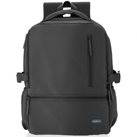 Mochila Aisens ASBG-BP086-BK para Portátiles hasta 15.6″/ Impermeable/ Negro | TecnoSoft art ais moc20asbg bp086 bk 1