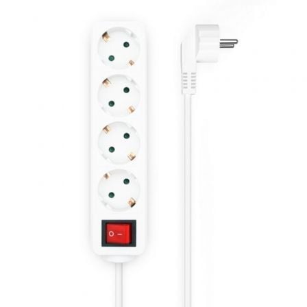 Regleta con Interruptor Aisens A154-0649/ 4 Tomas de Corriente/ Cable 1.4m/ Blanco | TecnoSoft art ais regleta20a154 0649 1