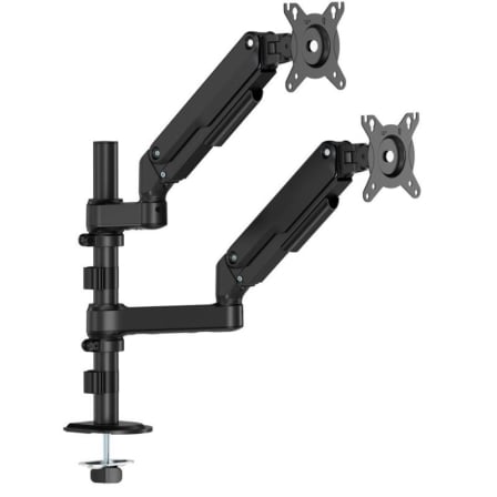 Soporte de Mesa con Contrapeso para 2 Monitores Aisens DT32TSR-453/ Giratorio/ Inclinable/ hasta 9kg | TecnoSoft art ais sop20dt32tsr 453 1