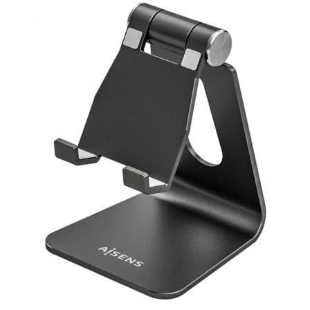 Soporte para Smartphone/Tablet Aisens MS1PM-084/ Negro | TecnoSoft art ais sop20ms1pm 08420bk 1