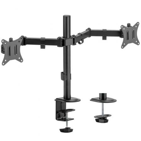 Soporte de Mesa para 2 Monitores o TV Aisens DT32TSR-149/ Giratorio/ Inclinable/ hasta 9kg | TecnoSoft art ais soporte20dt32tsr 149 1